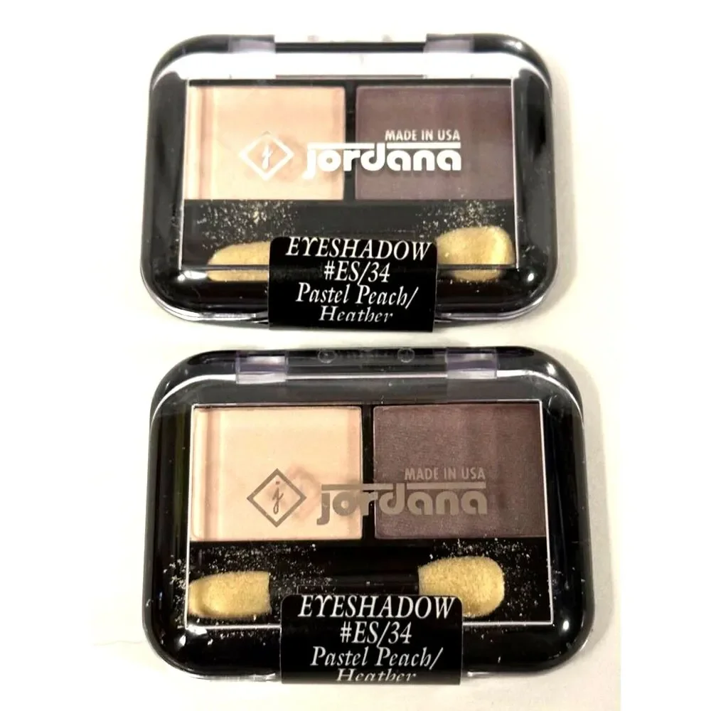 2X Jordana Eyeshadow #ES/34 Pastel Peach/Heather (Bundle Of 2) New Sealed